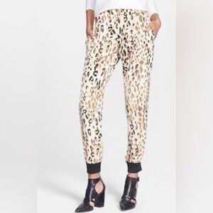 Leopard Print Jogger Pants